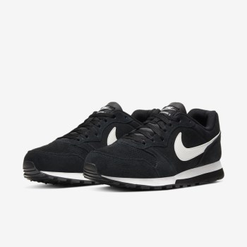 Nike MD Runner 2 Suede - Férfi Utcai Cipő - Fekete/Fekete/Platina